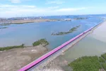 Colorful Pipe Belt Conveyor Project at the Port of Java, Indonesia
