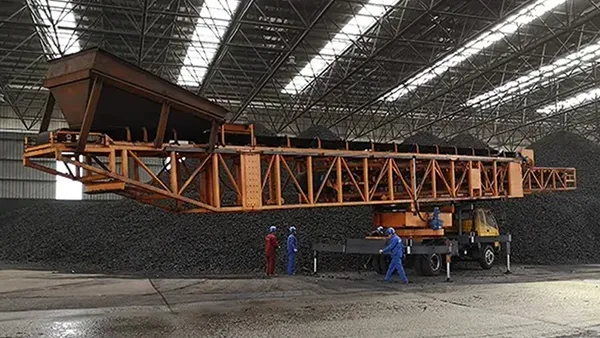 Portable Conveyor System for Shaanxi Longmen Company’s Project