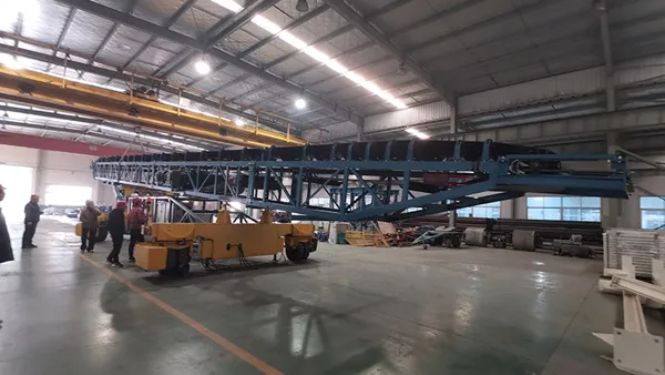 Ship Loading Project Requiring Wide Working Angle and Height Range